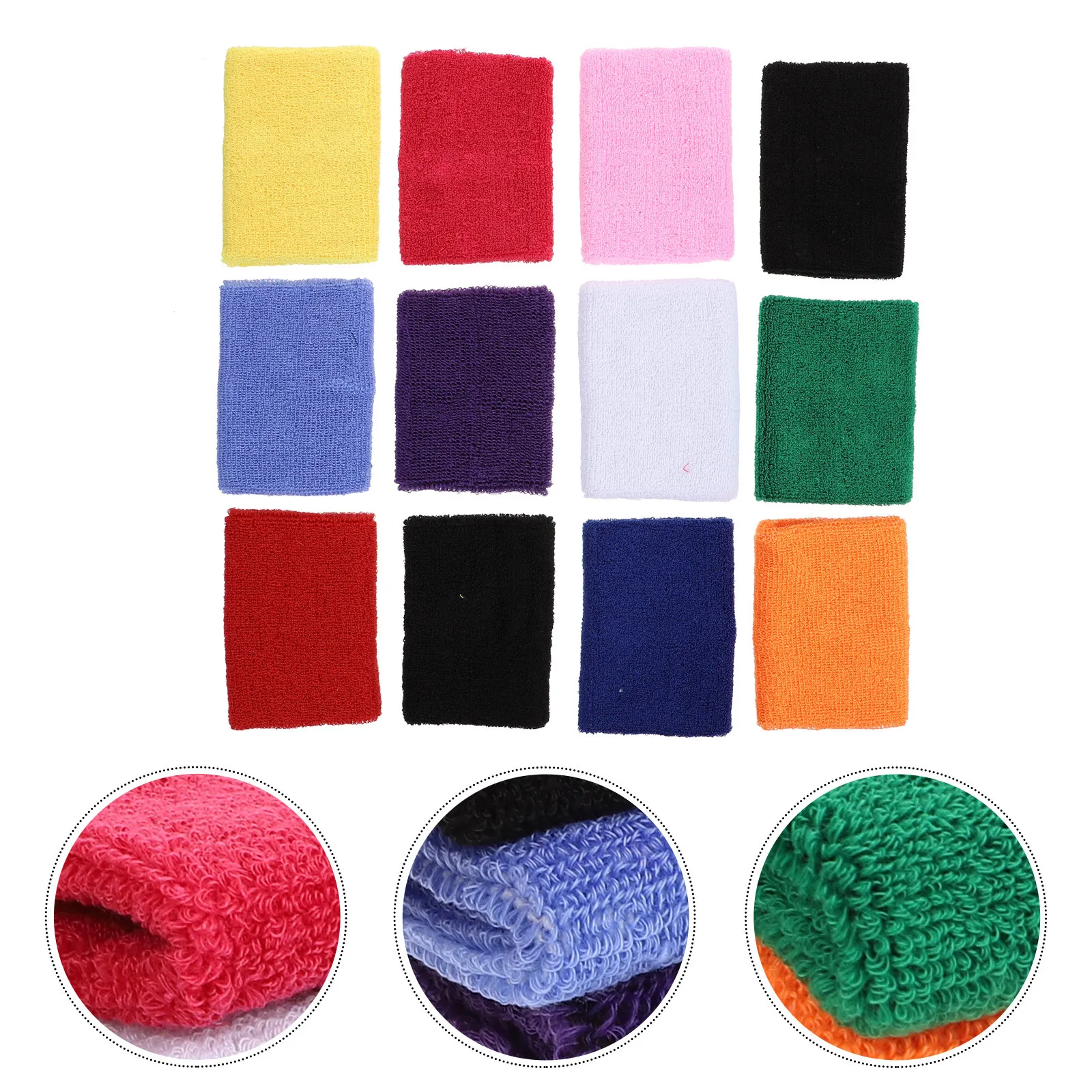 

12Pcs Flexible Wrist Sleeves Premium Quality for Cycling and Gym Workouts Sports Wrist Protectors Fitness Wristbands