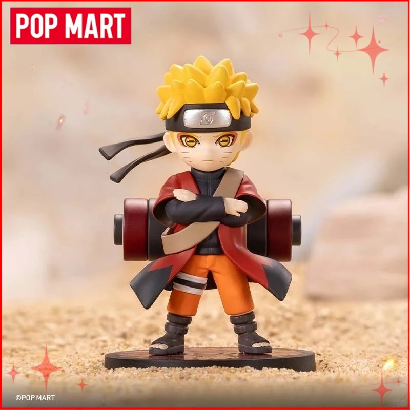 Original POPMART GONG Naruto Shippuden Akatsuki Arc Serie Blind Box Anime Figur Ornamente Sammlungen Weihnachtsgeschenke