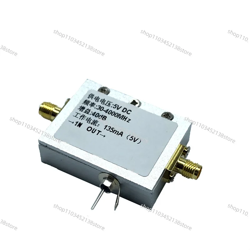 

RF Amplifier (30-4000MHz Gain 40dB) Gain Module Finished with Housing