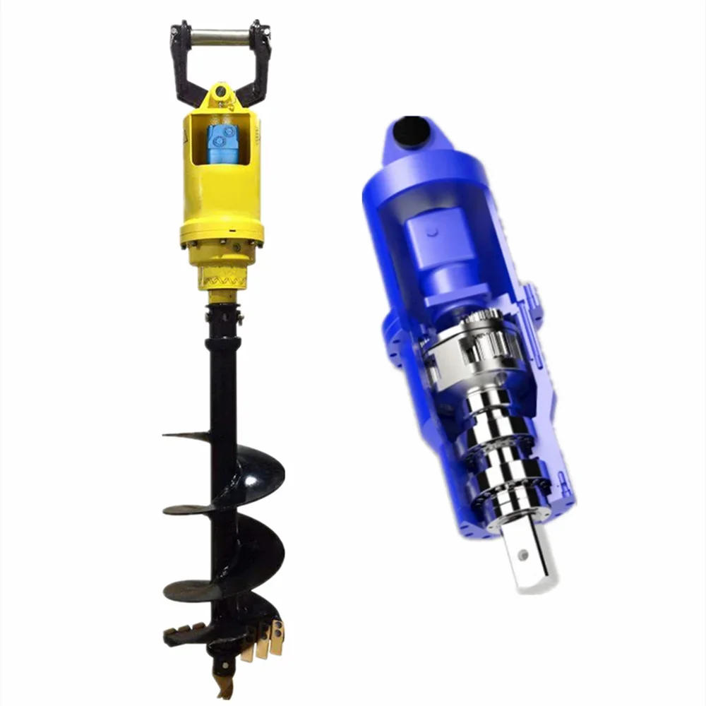 

Skid Steer Excavator Backhoe Used Hydraulic Earth Auger Drilling Machine for Sale