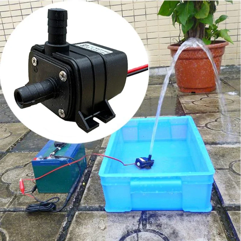 

4.8W 5.8W 240L/H Silent Fish Tank Pump DC 12V 24V Solar Brushless Motor Pool Circulating Submersible Pump Water Pump Pump