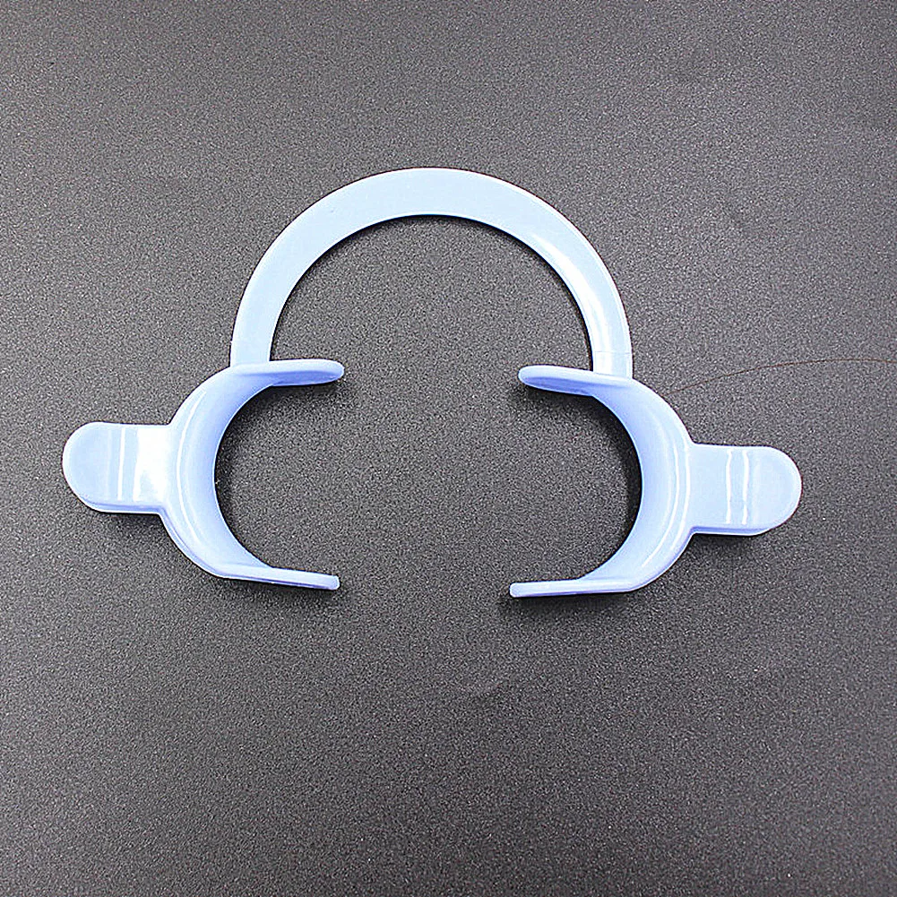 Dental Orthodontic C Type Mouth Opener Transparent Tooth Intraoral Lip Cheek Retractor with Handle Dentist Tool