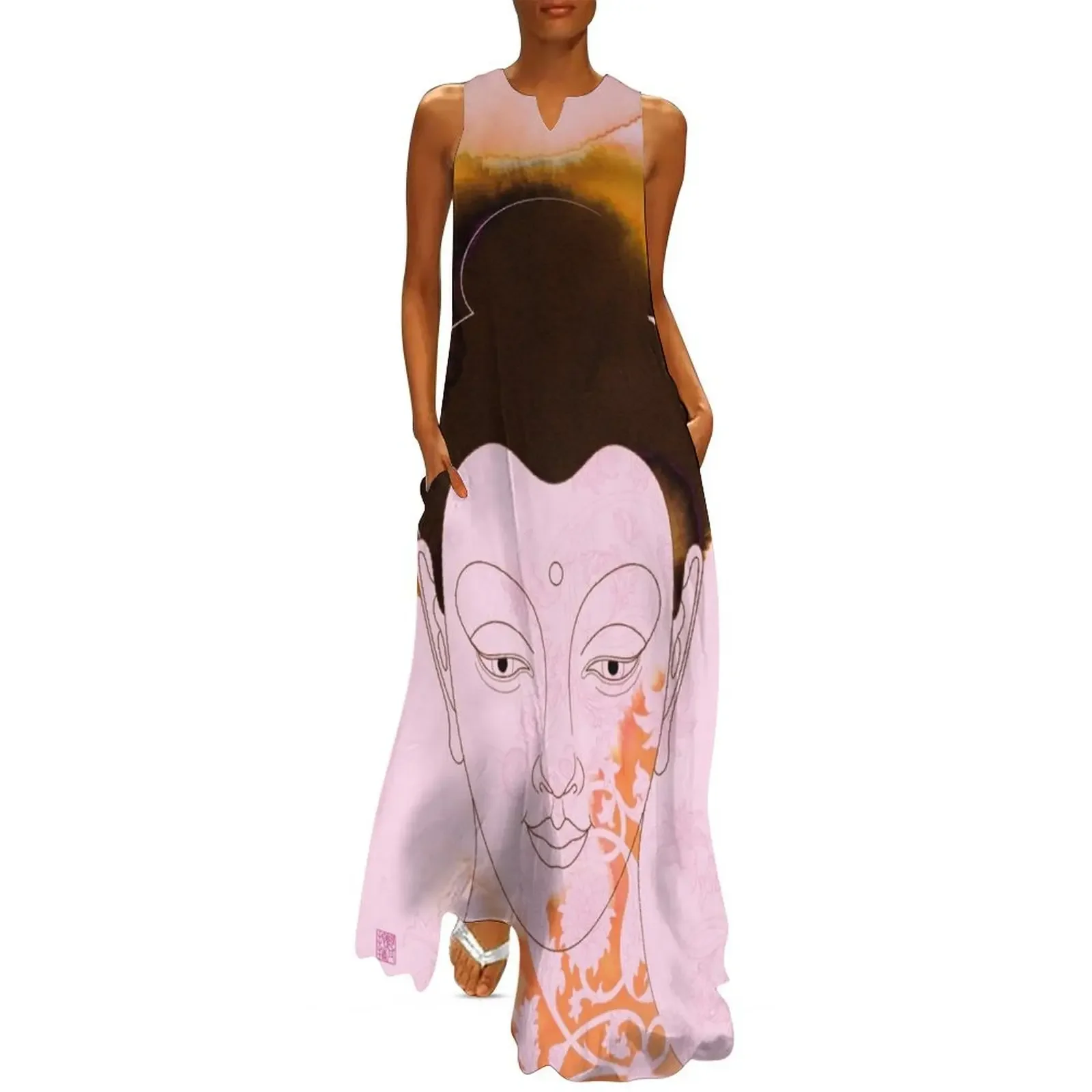 

Pink Gautama Buddha Long Dress prom dresses 2025 evening dress Dress