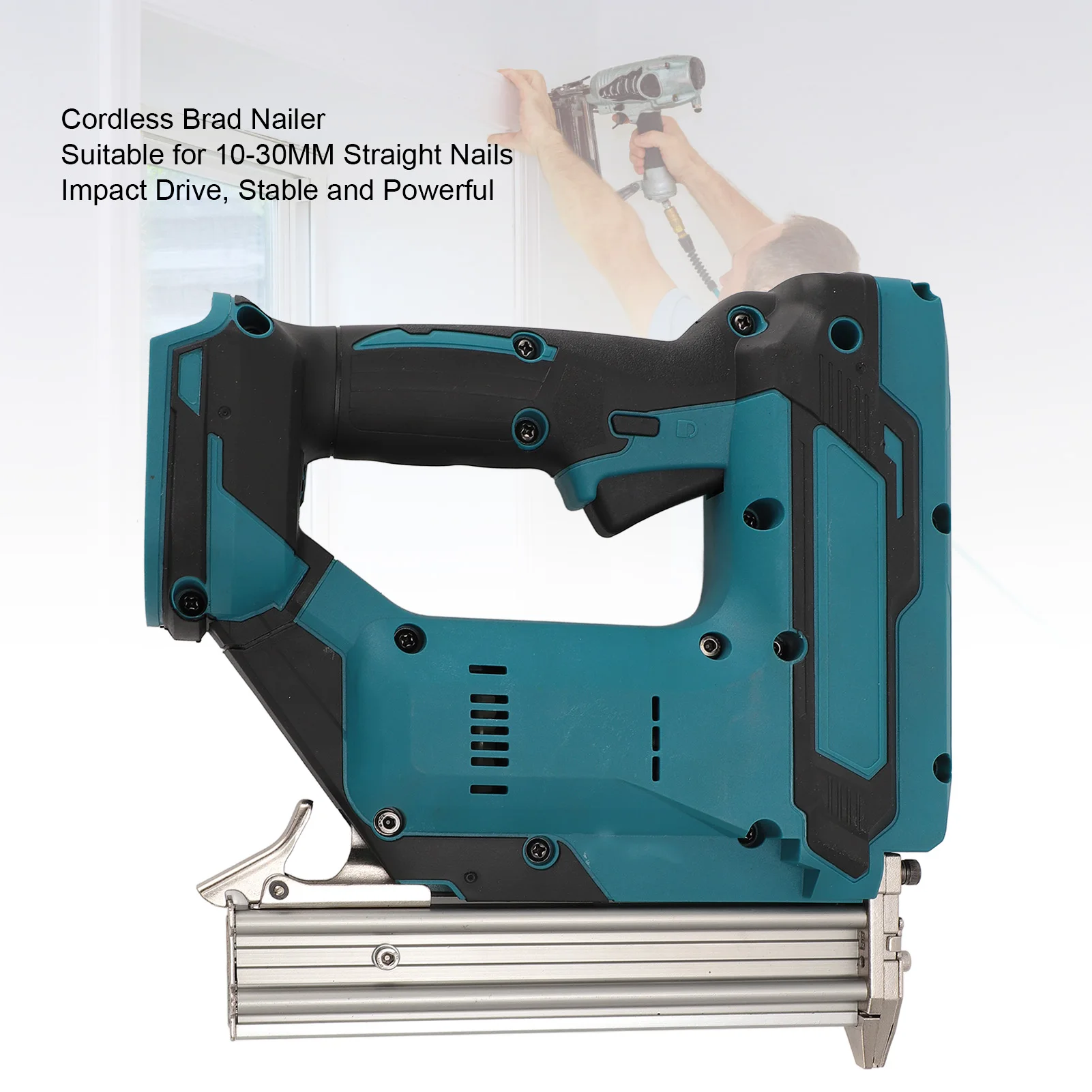 

Cordless Nail Gun Cordless Brad Nailer for BL1850 18V Li Battery Powered Nail Gun Depth Adjustment Drive Automatic Nailer