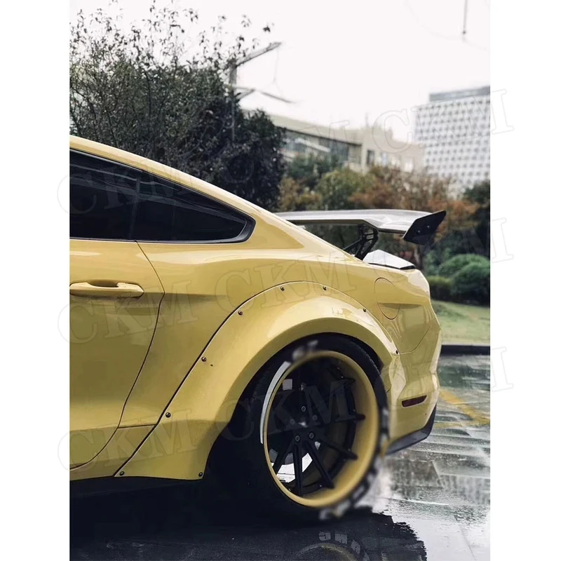 

FOR Mustang Coupe 2015-2017 4PCS Wide Wheel Eyebrow Arch Mud Flaps Guards