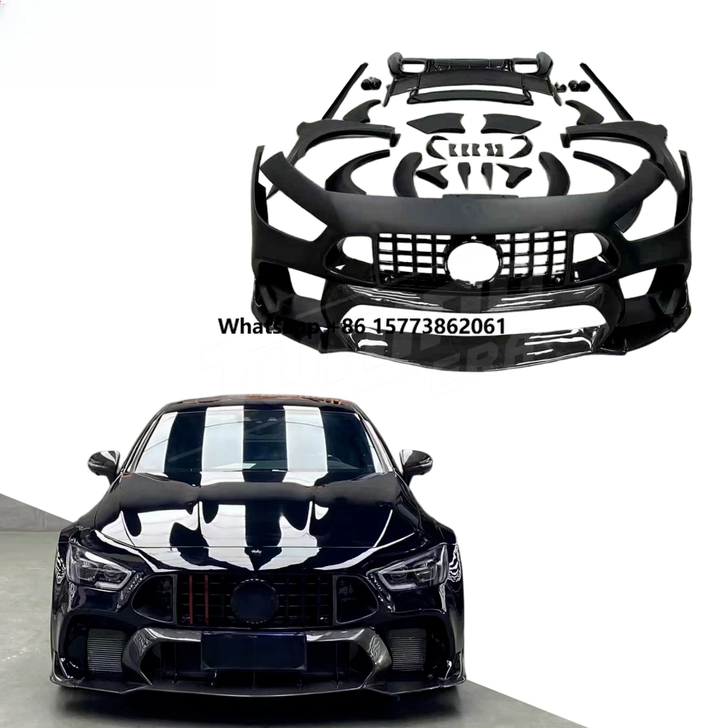 B-Rocket Style Carbon Fiber+ FRP Body Kit for  GT63 GT53 GT50 GT43 X290 2019+ Upgrade Conversion Kit