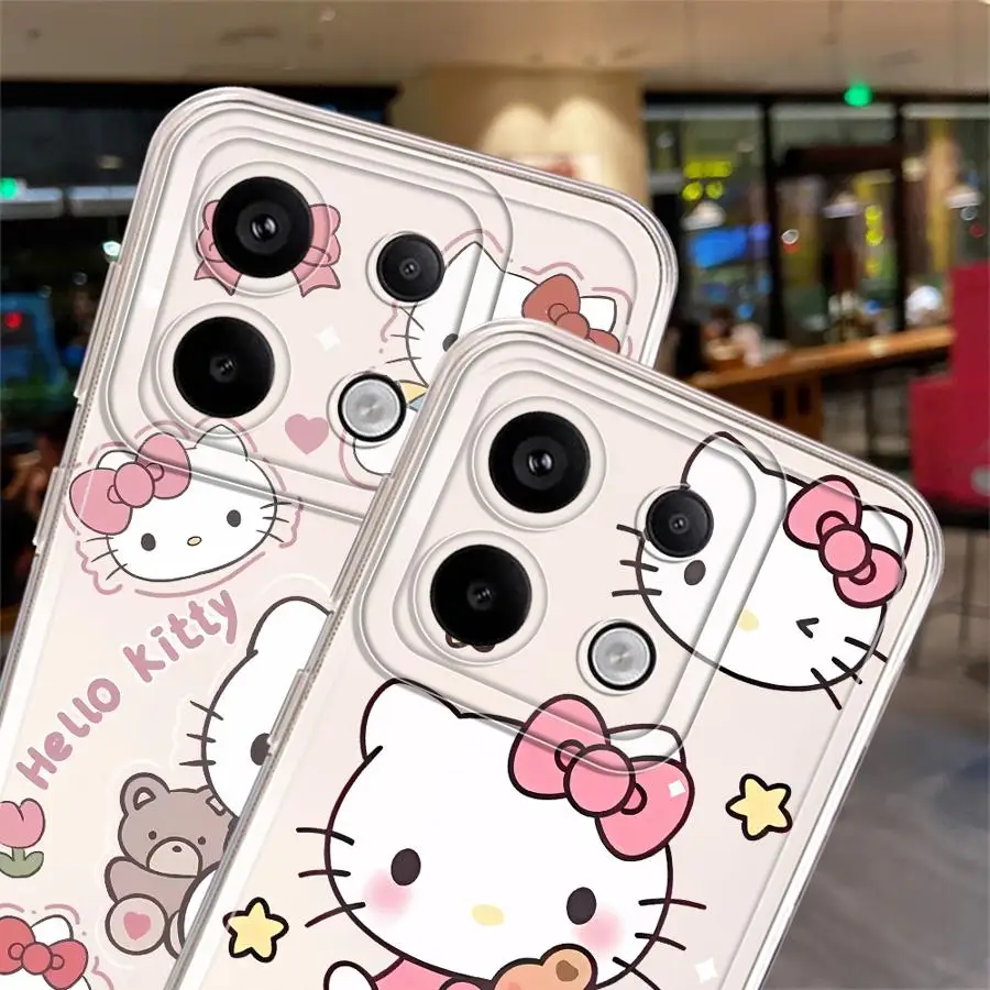 Cute Kuromi H-Hello KittyS Phone case for XiaoMi Redmi 9 9A 9i 9C 9T 10 2022 10C 10A 12 12C 13 13C 14C A1 A2 Plus A3 case