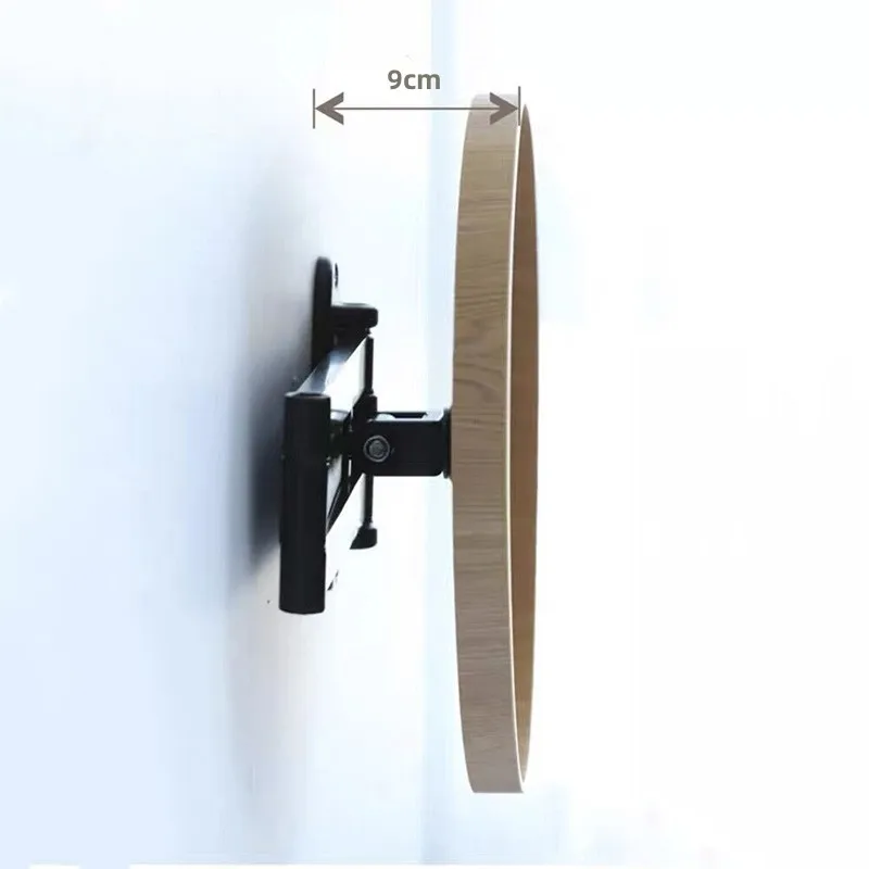 Creative wall hanging Sofa side table foldable wooden corner table bedside tables telescopic coffee table living room furniture image 4