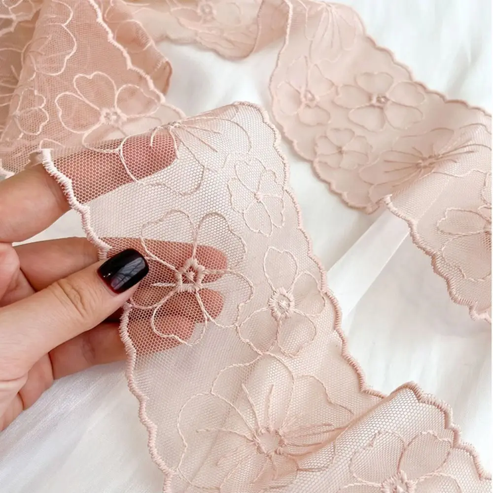 

Элегантный узкий шарф в стиле ретро с цветочной вышивкой, мягкий шелковый шарф с однотонной текстурой, длинная полоска, кружевной пояс для женщин