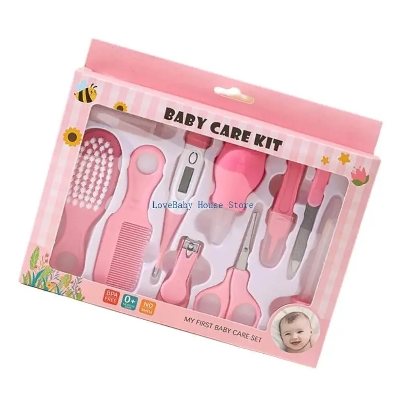 

BX0D New Parents Choice Baby Care Tools Set Brush Comb for Safe and Easy Grooming