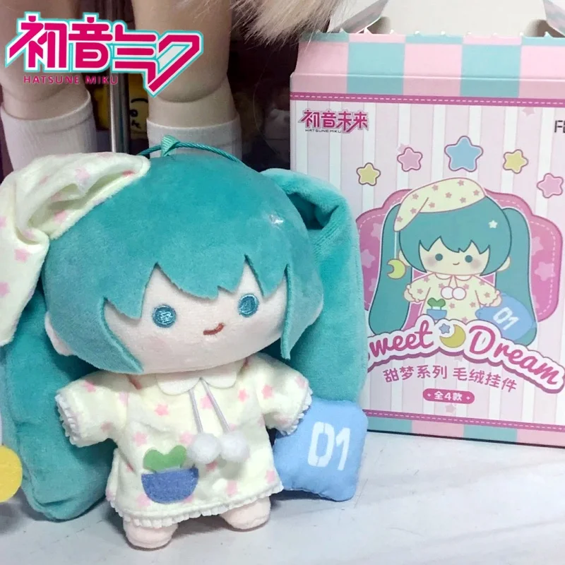 

Подлинная плюшевая подвеска Hatsune Miku Sweet Dream, серия слепых коробок, кулон, фигурка Fufu Miku Rin, мультяшная игрушка, подарок на день рождения