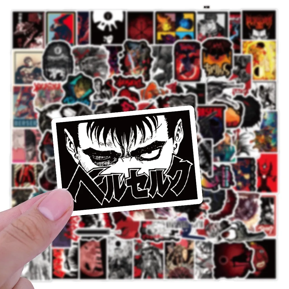 10/50/100PCS Anime Berserk Stickers Cool Graffiti Personalized Decorative Phone Case Skateboard Waterproof Sticker Kids Toy