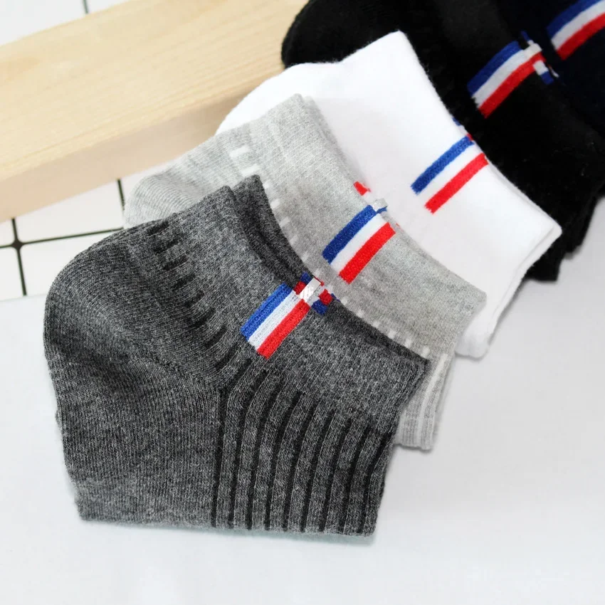 Mens Boat Socks Low Tube Socks Summer Cotton Sports Sweat Absorbing Breathable Comfortable Thin  Basketball Socks AEZY0066