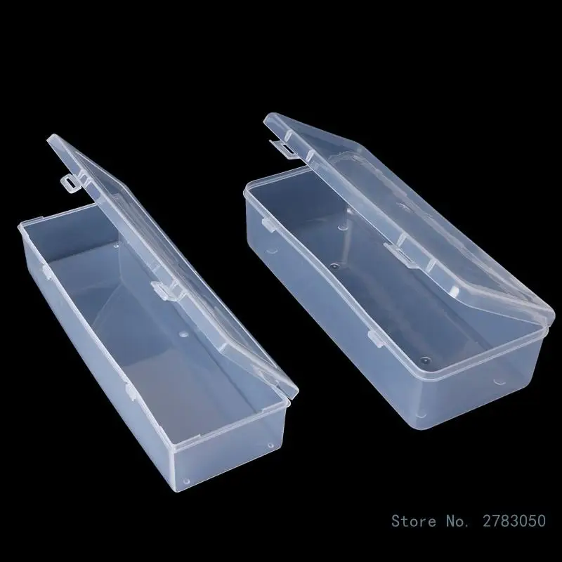 Rectangular Plastic Clear Storage Box Jewelry Container Case Bead Case 23.4*9.9*5.6cm/24.8*7.6*4.6cm