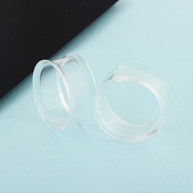 Acrylic double-flared ear expander piercing jewelry auricle