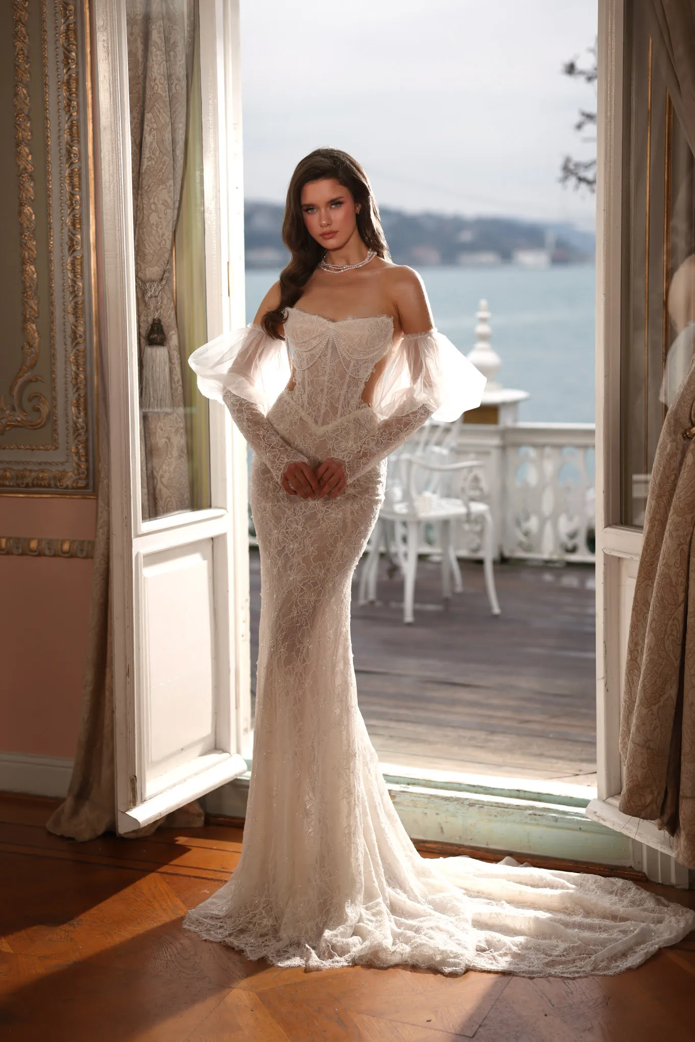 

Свадебное платье русалки Vestidos De Novia Tallas Пышное кружево Mangas Desmontables Vestido Elegante Corset Свадебные платья на заказ