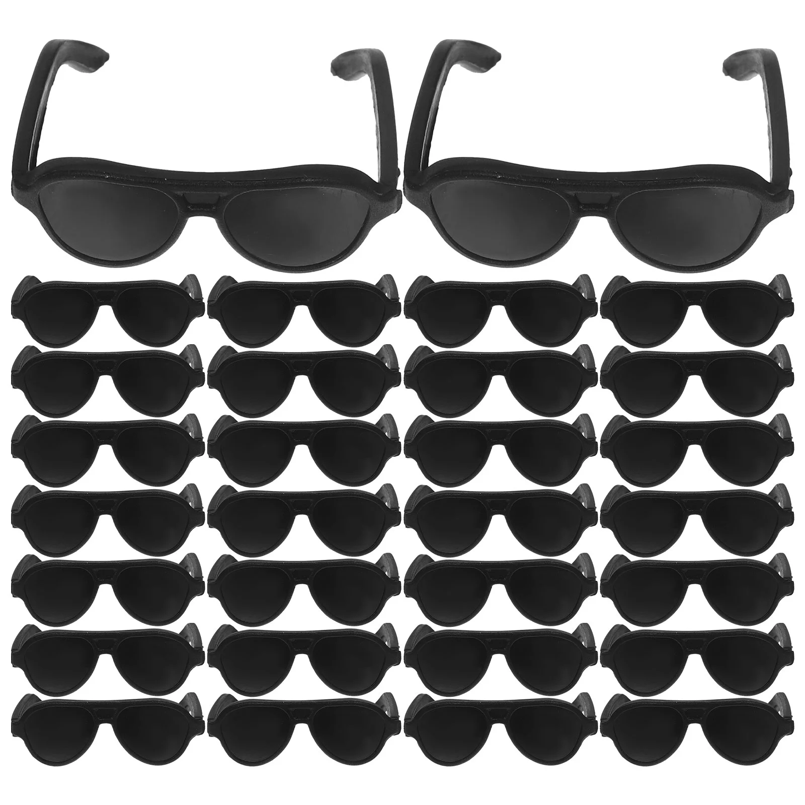 

60 Pcs Mini Dolls Sunglasses Toys for Babies Prop Baby Accessories Plastic Apparel