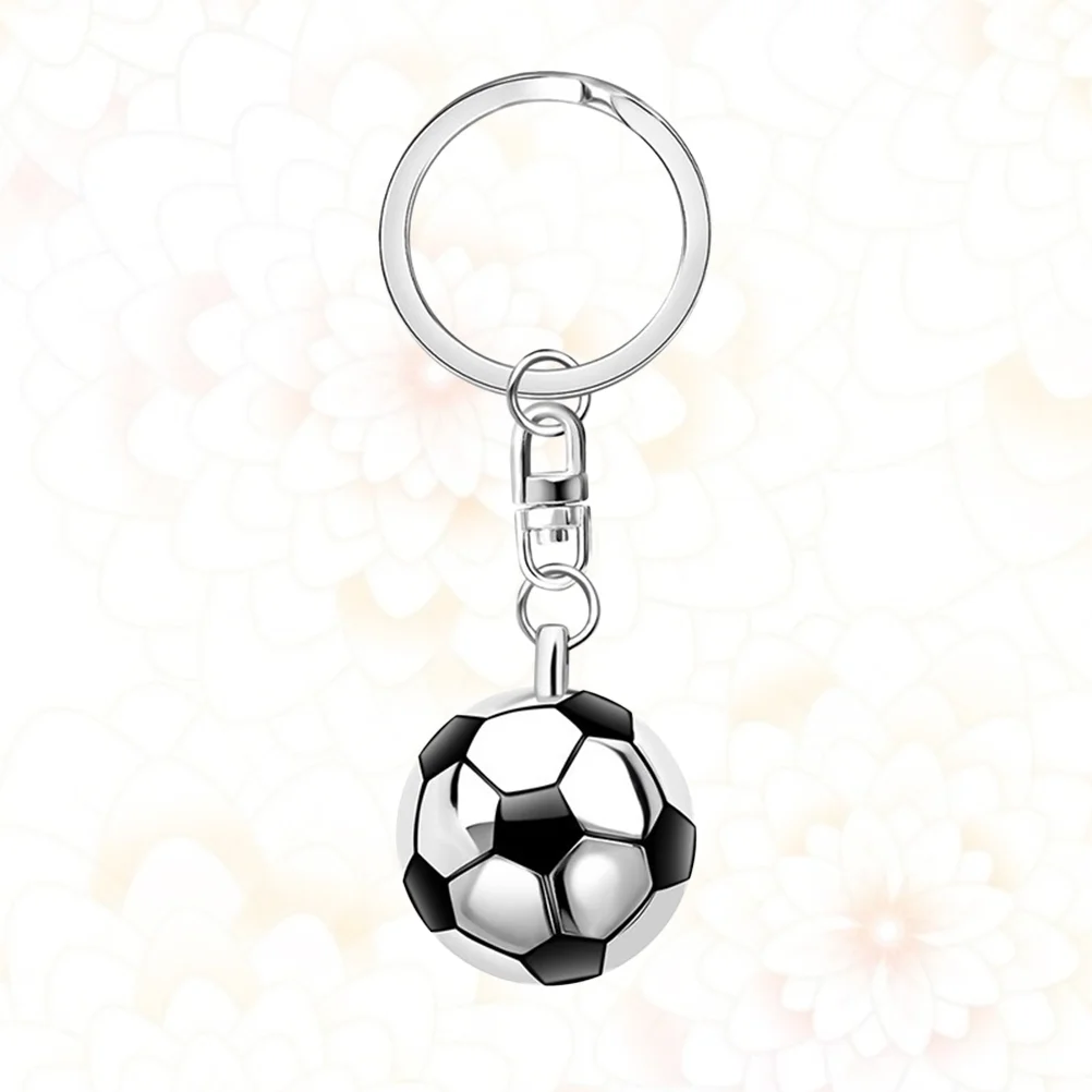 

12 Pcs Creative Key Ring Football Keyring Metal Chain Soccer Keychain Fob Rings