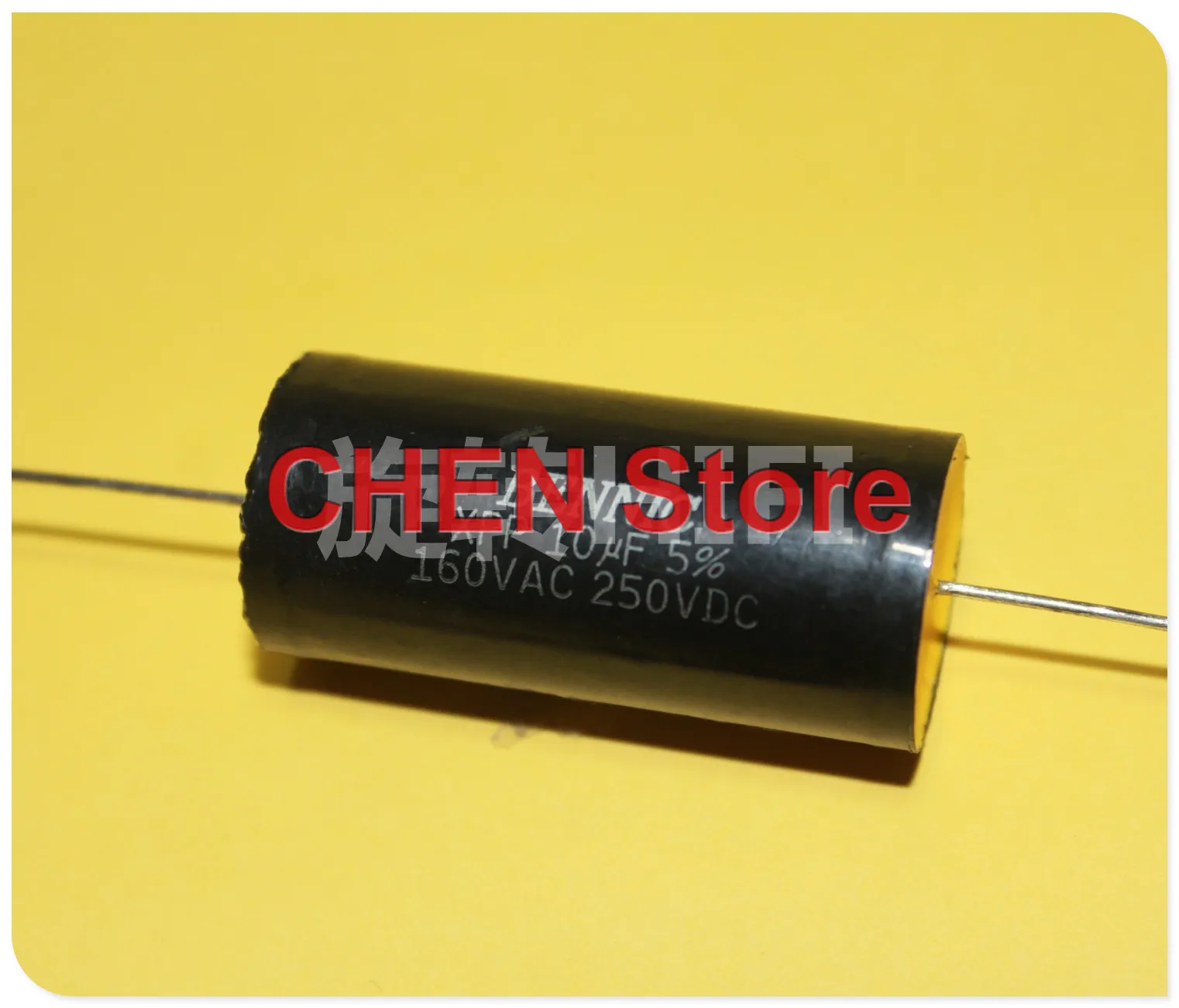 2PCS NEW BENNIC XPP 10UF 250V 25X46MM 5% axial film capacitor 10UF/250V 106 160VAC Axial nonpolar capacitance Black gold 10u