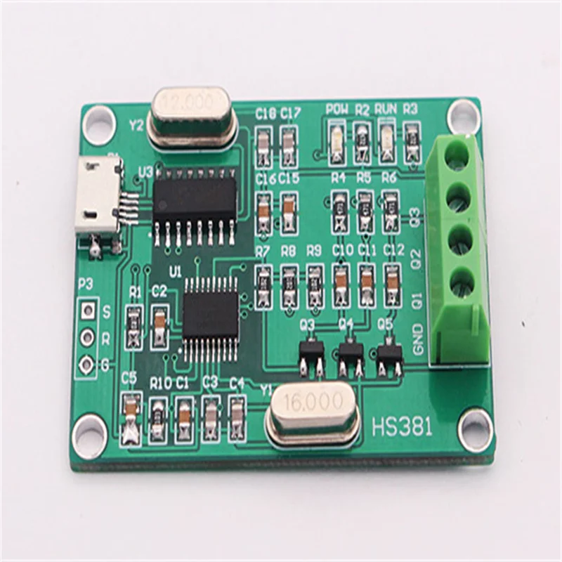 New version of USB three-phase sine signal generator phase adjustable 0 ~ 360 degrees frequency 0.1 ~ 2000Hz