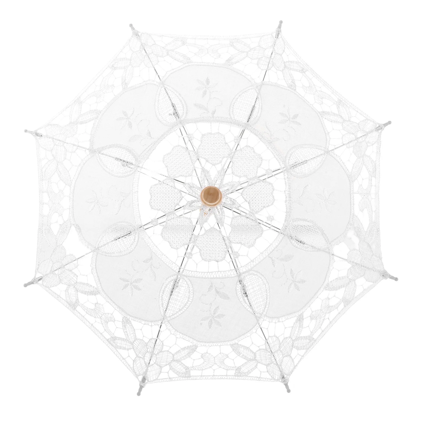 الدانتيل والتطريز الزفاف القطن مظلة خفيفة الوزن الزفاف المظلة التصوير الدعامة تغطية كبيرة العروس الديكور خمر #2