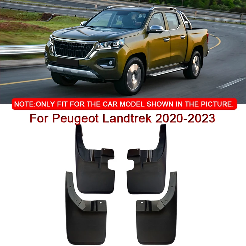 

For Peugeot Landtrek 2020-2023 Car Styling ABS Car Mud Flaps Splash Guard Mudguards MudFlaps Front Rear Fender Auto Accessories