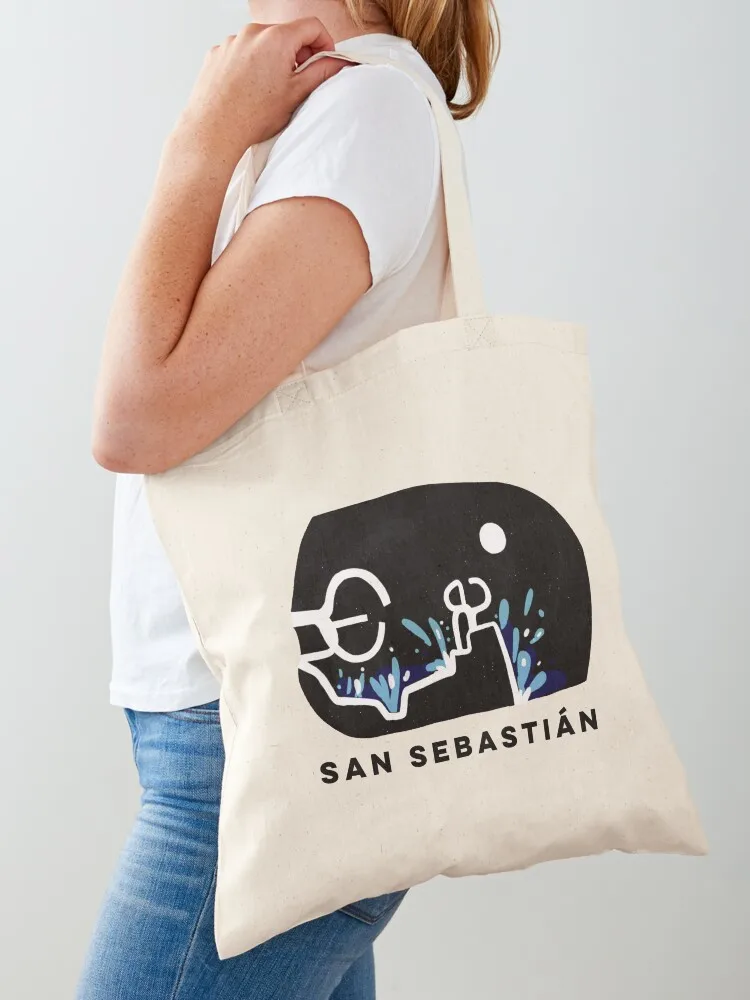 San Sebastian The Comb of the Wind Basque Country Tote Bag Custom bag tote bag female Shopper handbag