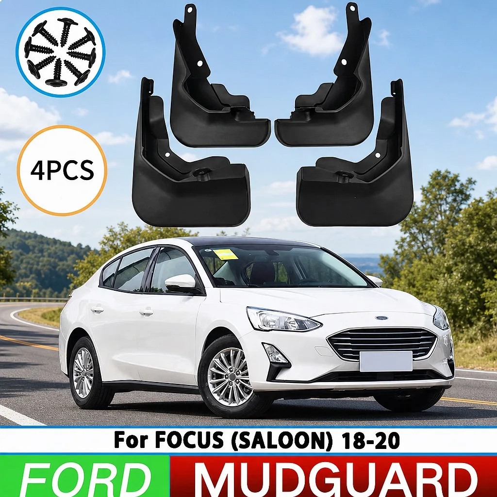 

Mud Flaps Splash Guards for Ford Focus Sedan 2018-2020 Front Rear Wheel Mudguard Fender