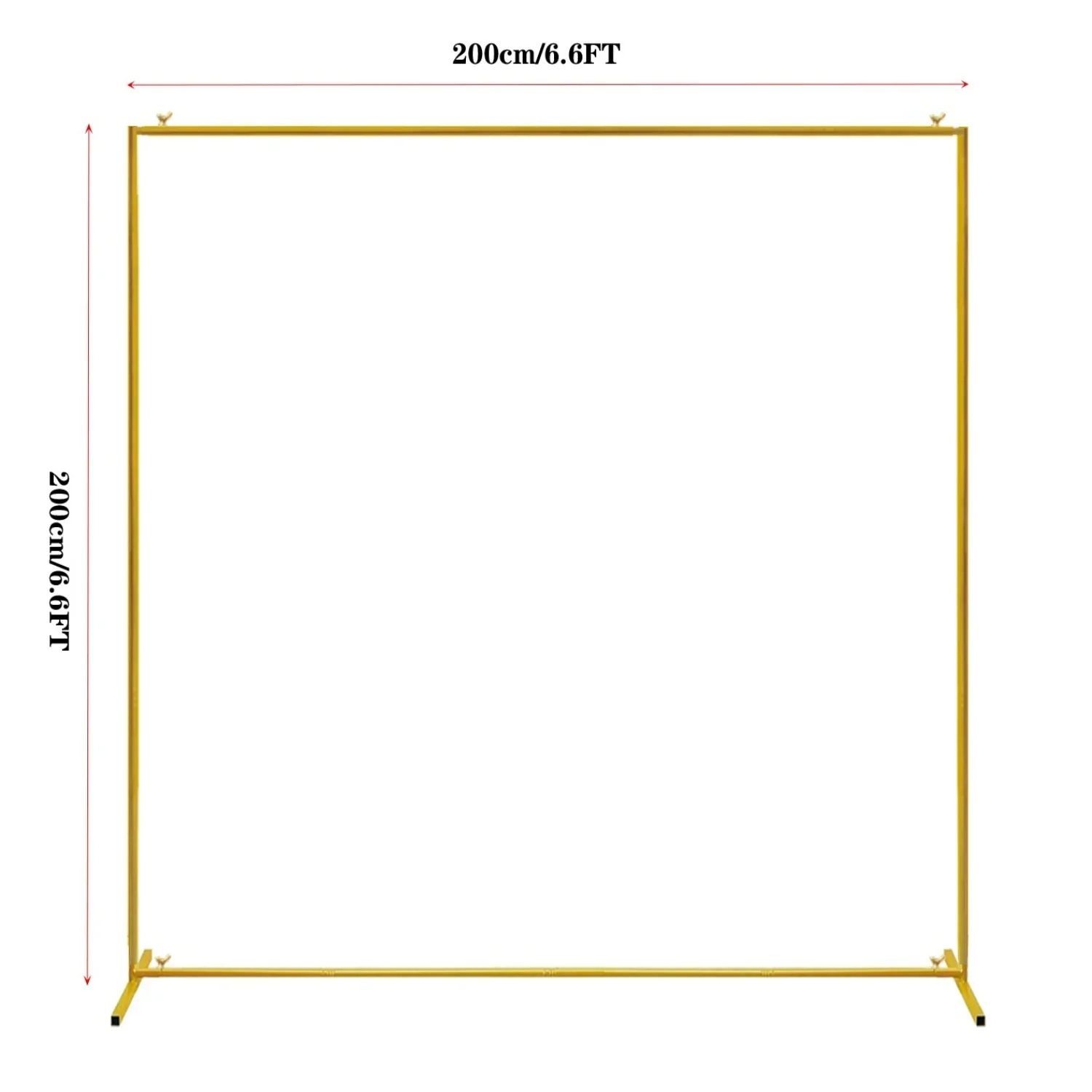 Gold Wedding Arches Square Backdrop Stand Metal Balloon Arch Stand for Ceremony Birthday Party Bridal Shower Decoration