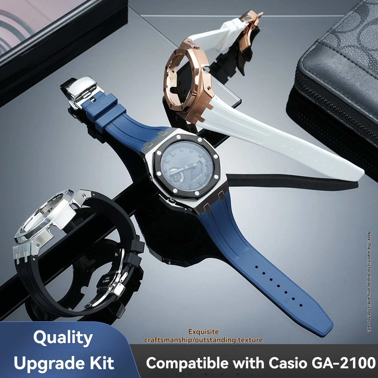 modキット-ステンレススチールケース-シリコン製腕時計バンド-カシオ-g-shock-ga2100-ga2110-ga-b2100-オーク交換部品対応