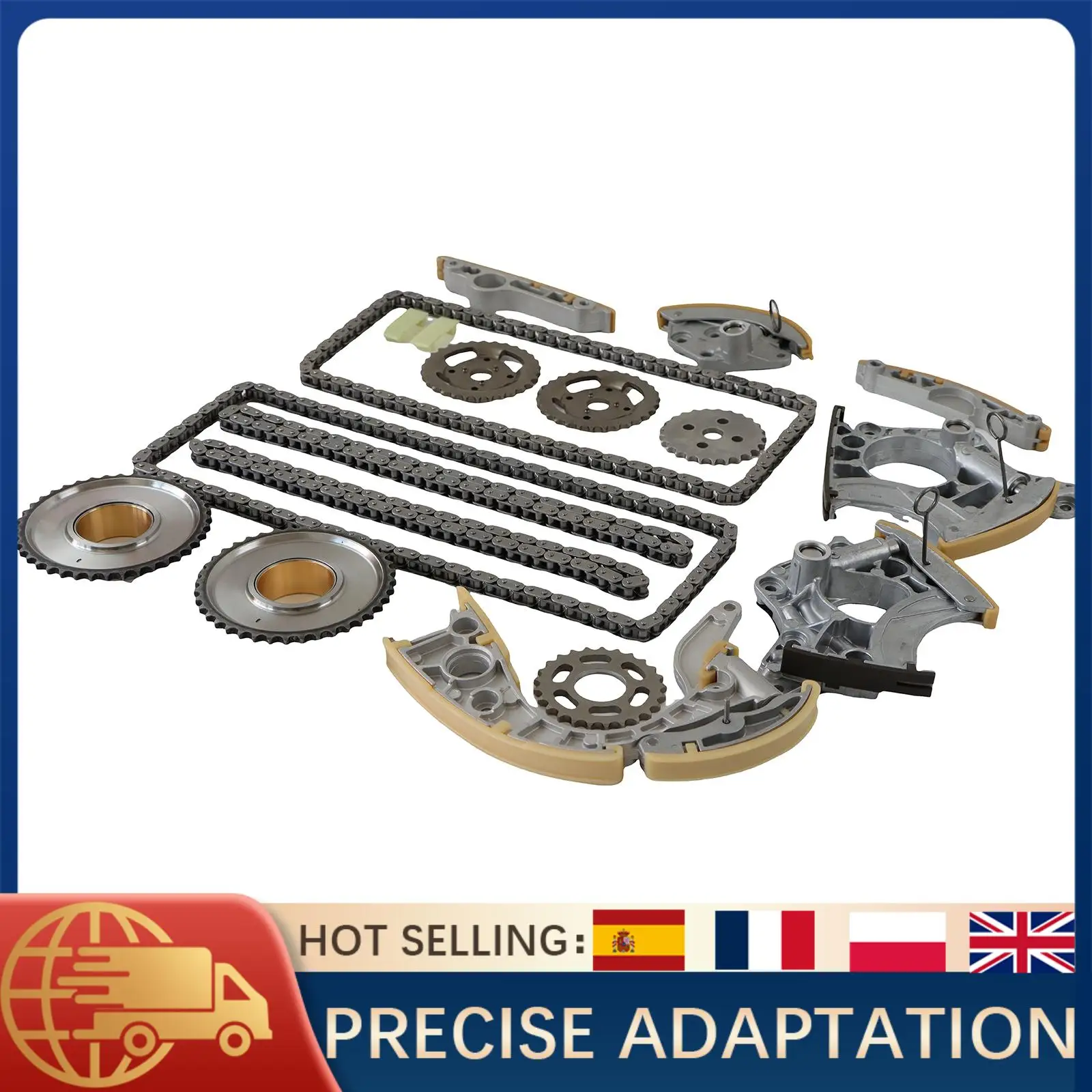 

Комплект цепи ГРМ для замены двигателя Audi 4.2L V8 5.2L V10 FSI DOHC OE # 079109217R 079109218R 06E109465AP