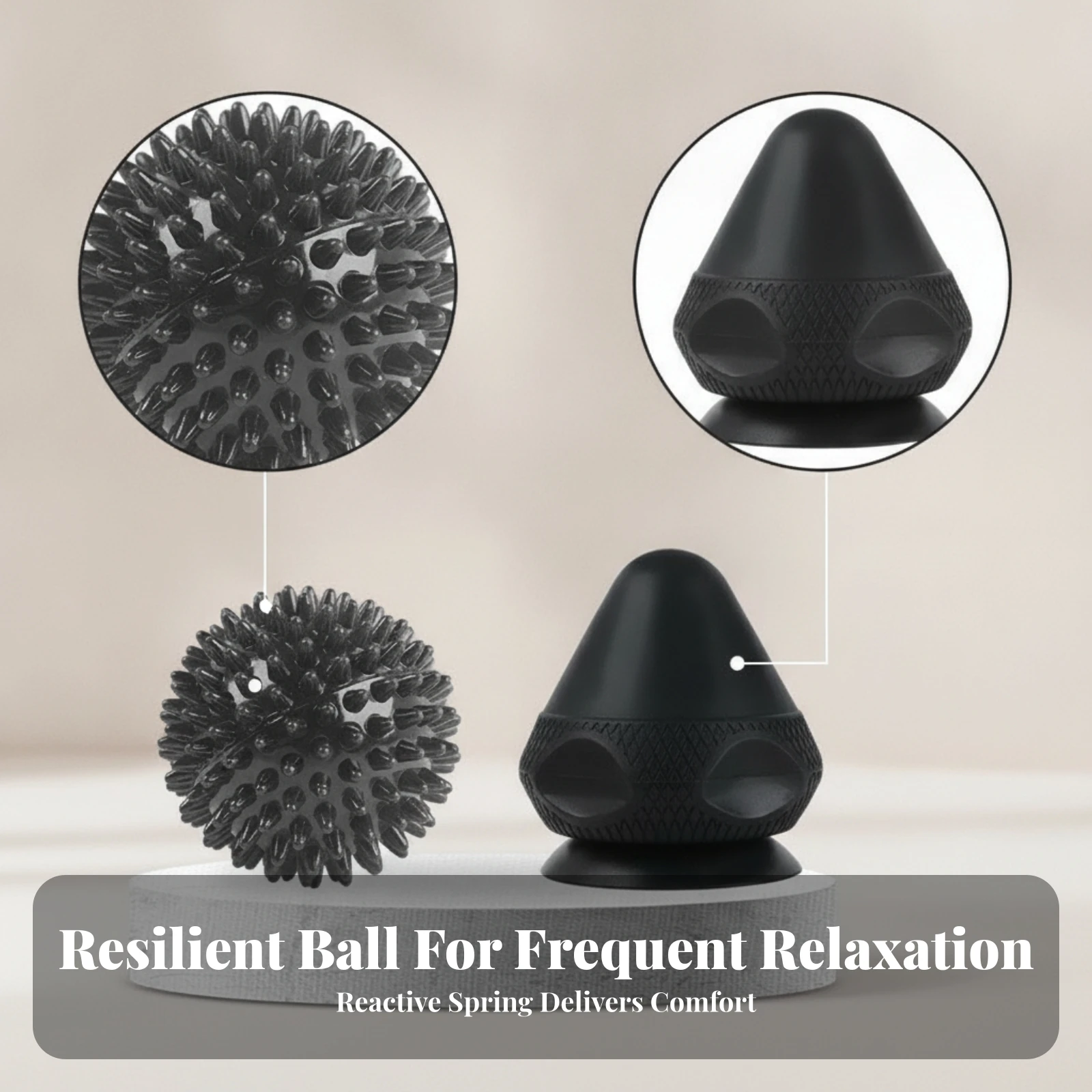 

Spiky Massage Ball Pair Dual Approach Suction Relief Fascia Ball for Personal Relaxation Exercise