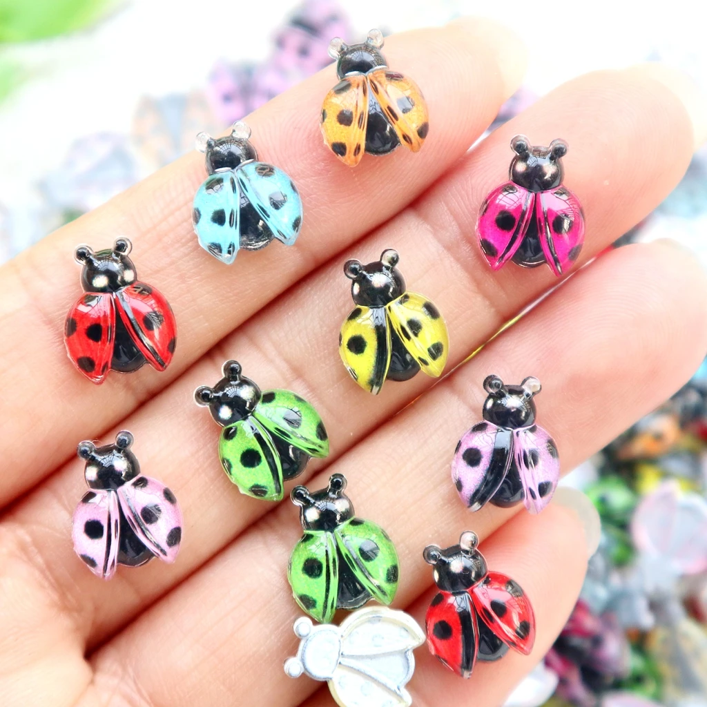 Art Craft Ladybug - 30 adet Mini Renkli Uğur Böceği