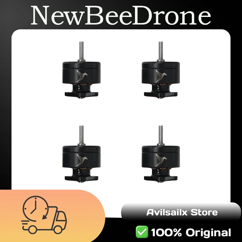 NewBeeDrone HummingBird V4 0702 30000KV Brushless Motor FPV Racing Drone BNF Whoop Cinewhoop