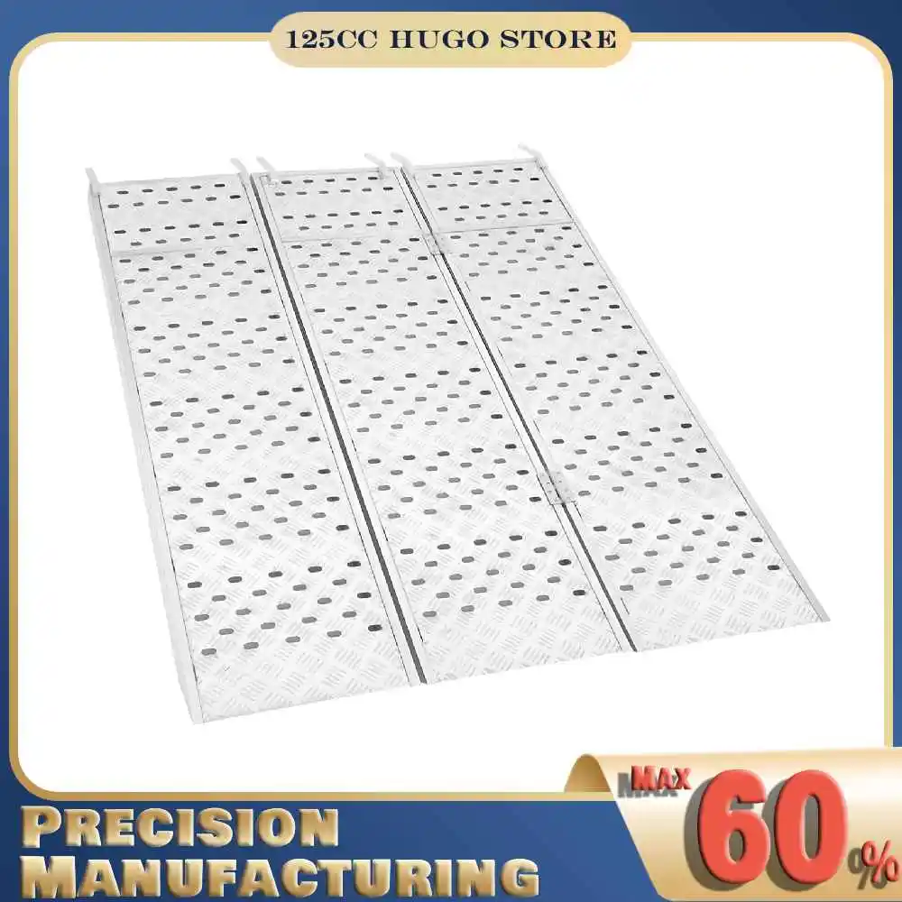 

Aluminum Alloy Loading Truck Ramp, 1500lbs Load Bearing Capacity, 54*77inch Heavy Duty Trailer Motorcycle Ramp