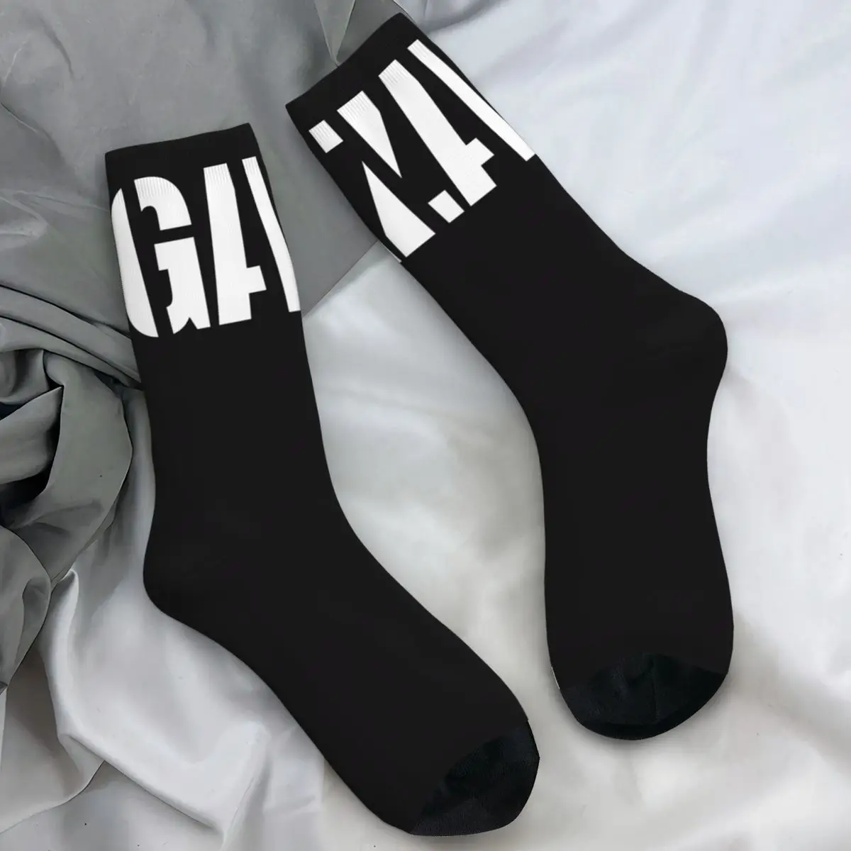 

Газа Палестина, чулки с белым логотипом, готические носки с графическим рисунком, зимние нескользящие носки, мужские дышащие носки унисекс для бега