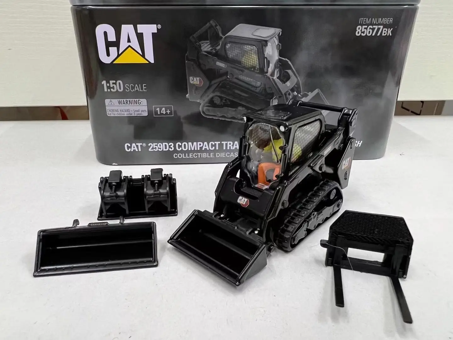 DieCast Masters 259D3 Compact Track Loader Black 1/50 Scale Die-Cast Model Toy Gifts 85677BK