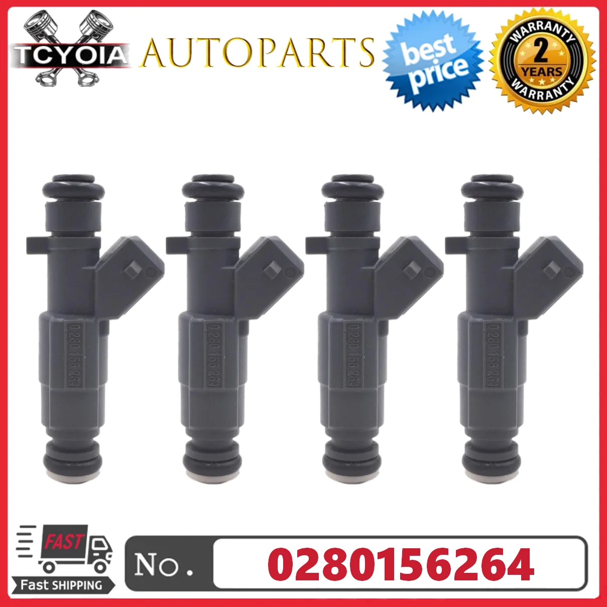 

4 шт./компл. топливных форсунок 0280156264 для CHERY QIYUN 3 2.0L TIGGO 1.8L 2.0L