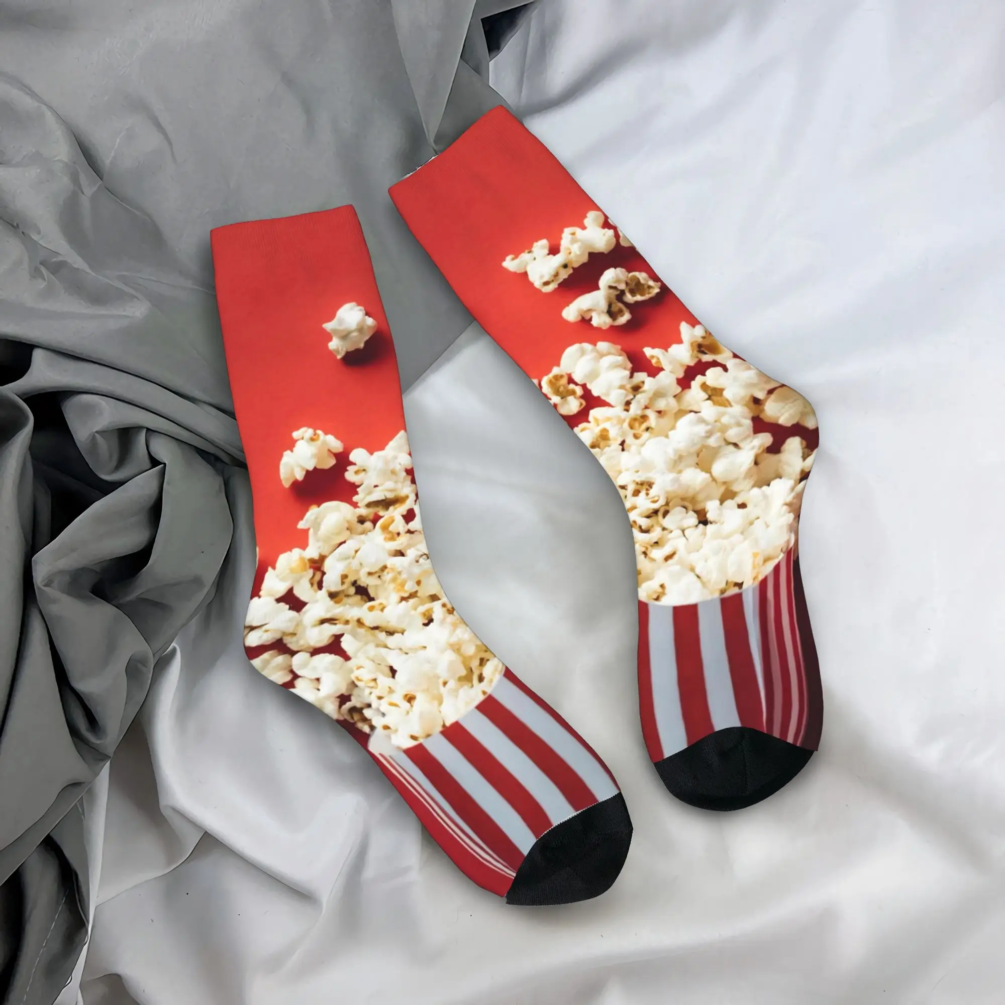

Unisex Popcorn Merch Socks Cute Print Sweat Absorbing Socks Soft For Sports Wear