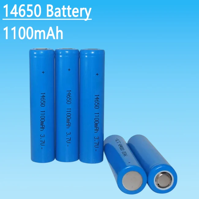 

14650 1100mAh 3.7V Cylindrical Lithium Ion Rechargeable Battery High-Capacity for Flashlights & Mini LED Devices