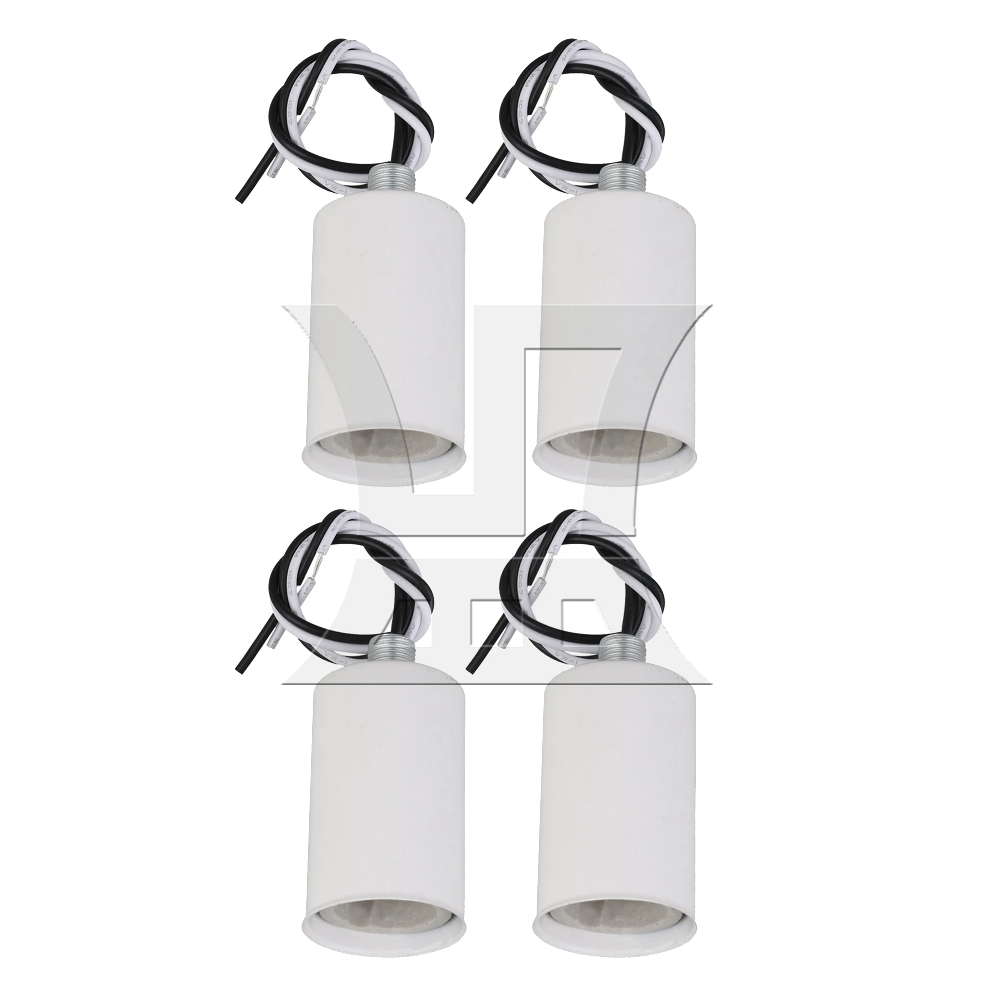 

2pcs E14 Lamp Socket White Ceramic Screw Head Lamp Lamp Lamp Lighting Accessories