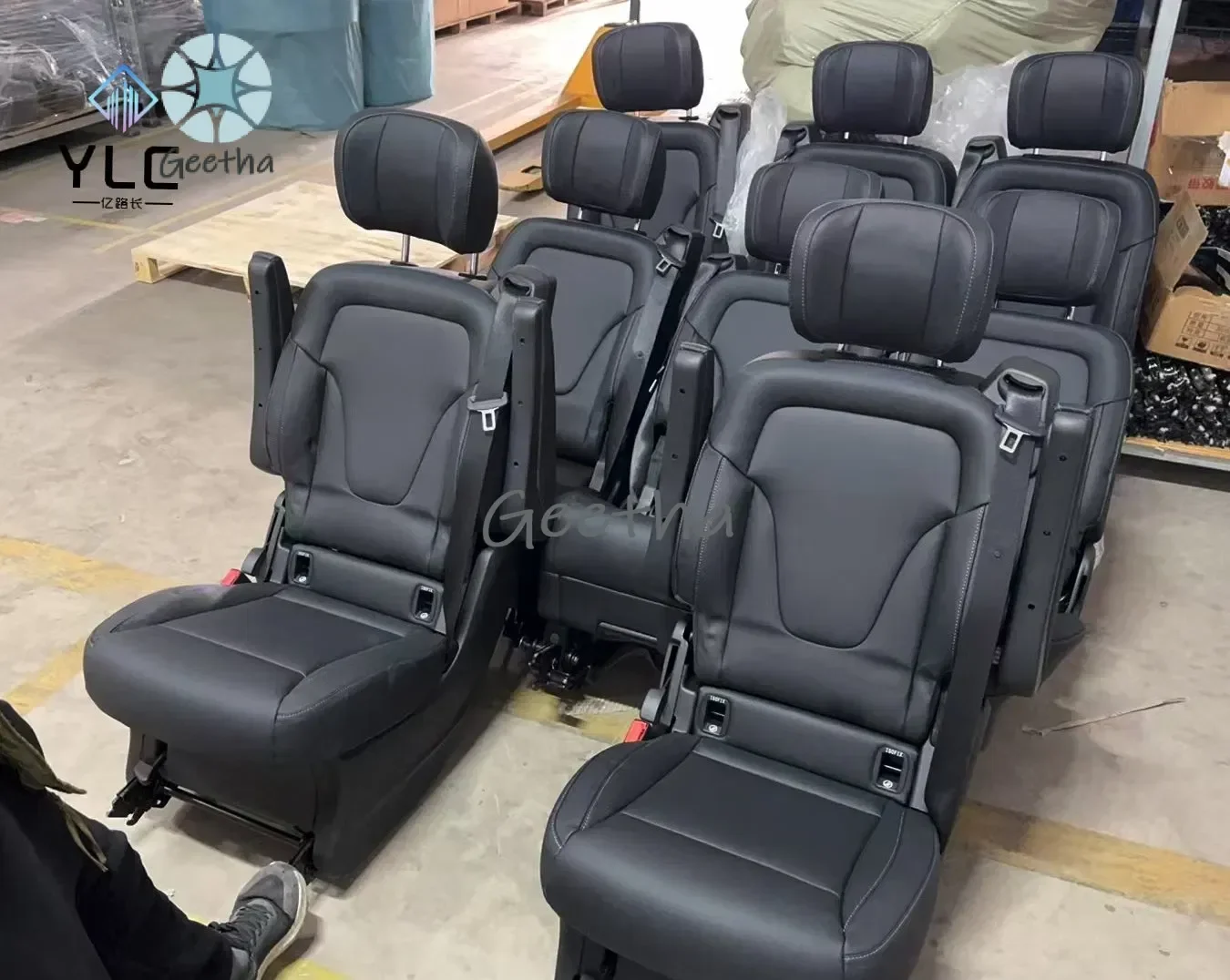 

Ylc Easy Installation Classic Black Original Foldable Vito Seats for Vito/V-Class/W447/V260/V300/Metris