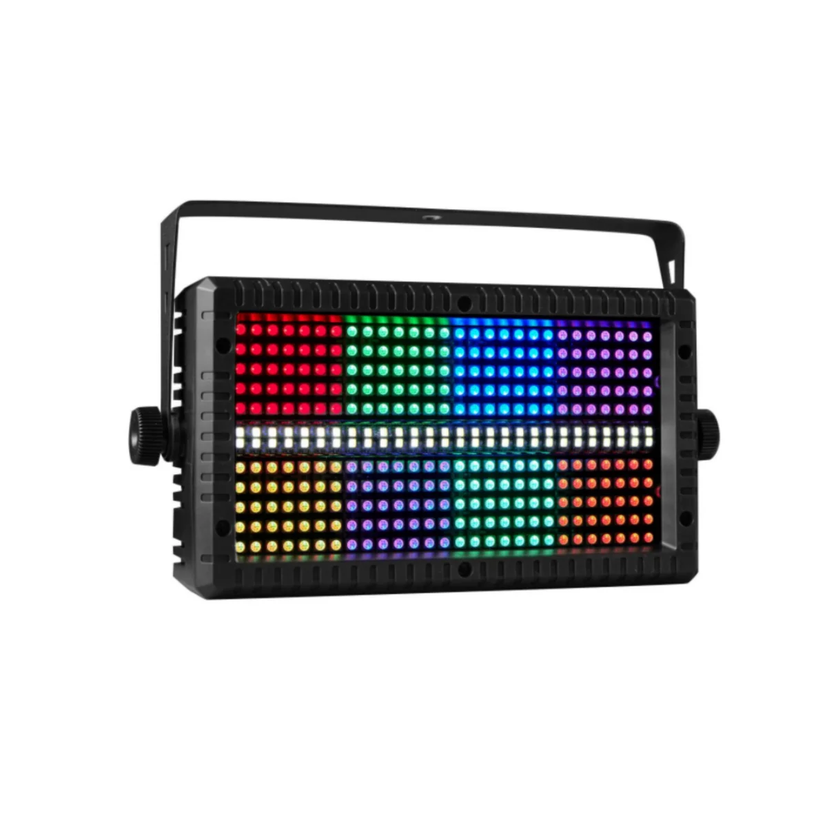 60W Mni LED Strobe RGB 3w1 8 przegródek + biały 8000K 4 części DMX Super jasny Dj Wash Bar Stroboskopowe efekty oświetlenia scenicznego