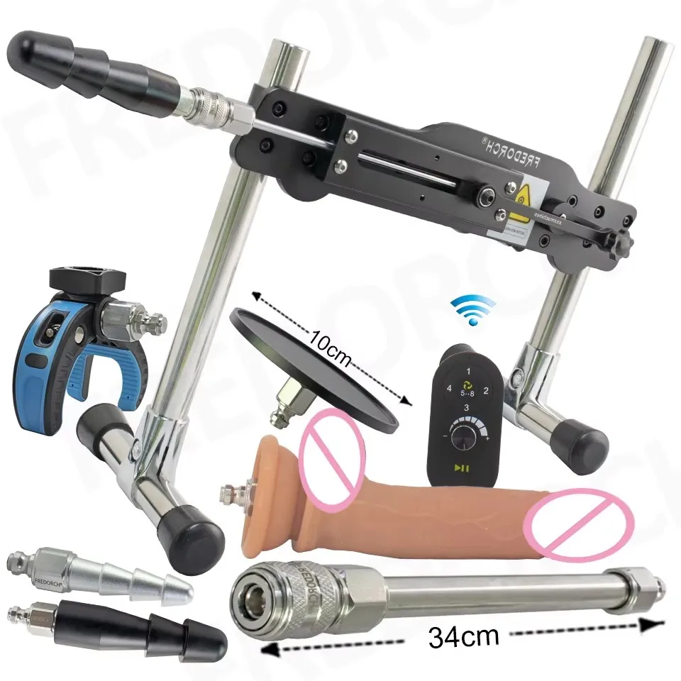 Fredorch Upgrade Anti-Rotation FR1 Sex Machine Wireless/Wired/APP Control for Women Man Adult Masturbator with Dildo Sex Toys