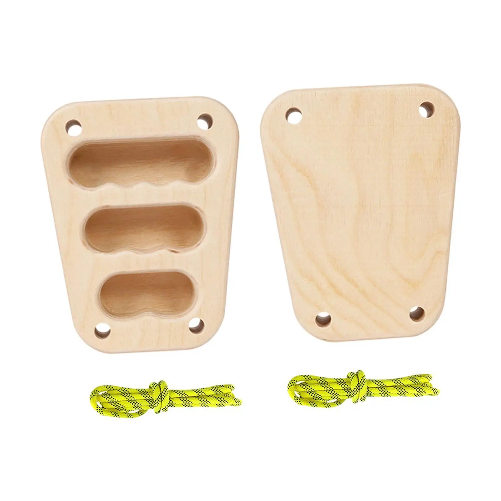 2 Pieces Wooden Hangboard Rock Climbing Holds Fingerboard Sturdy Easy to Use Hang Board for Climbers for Doorway Beginners