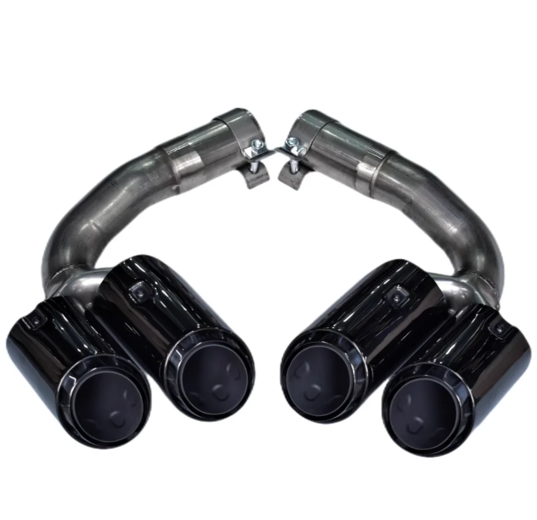 For 2019-2023 Volkswagen New Touareg 2.0T3.0T Exhaust pipe modified with four titanium black tailpipes three-layer sport exhaust