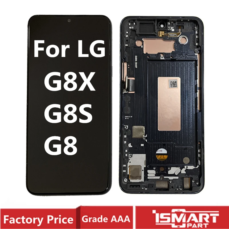 For LG G8X G8S LCD Display Touch Screen Digitizer Assembly G8S ThinQ G8X LCD With Fingerprint Replacement Parts