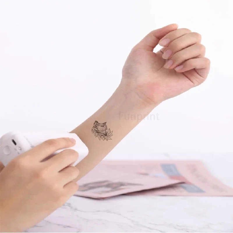 usb mini portable handheld temporary tattoo printer machine sticker card logo label phone case printer