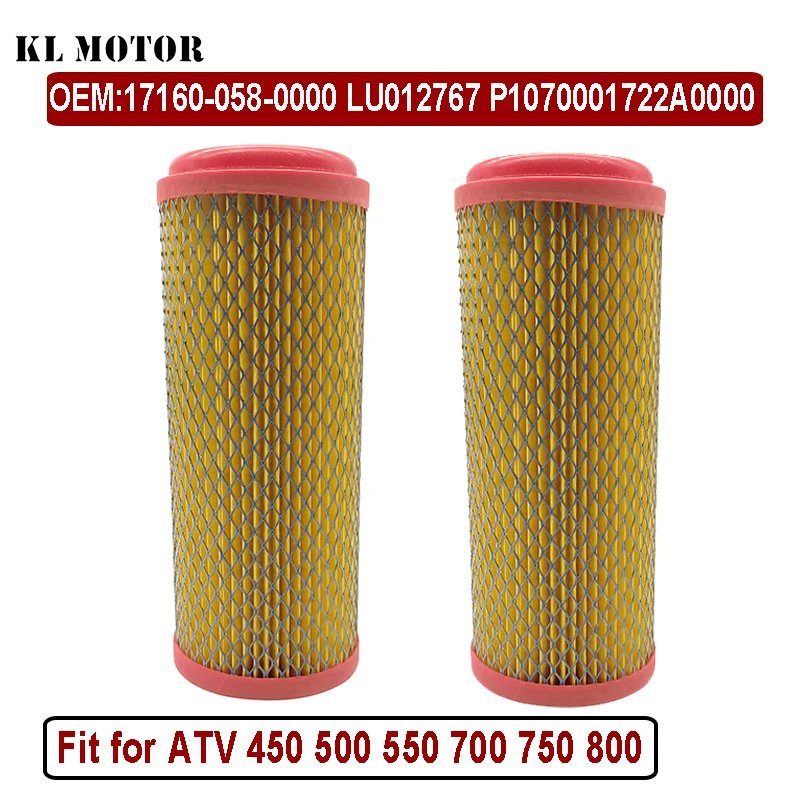 2PCS HS Air Filter For HS ATV 450 500 550 700 750 800cc HS500 HS700 HS800 17160-058-0000 LU012767 P1070001722A0000