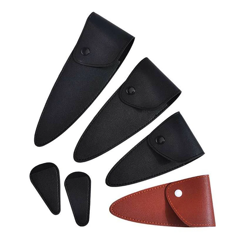 PU Leather Scissors Protective Cases PU Leather Sewing Box Scissors Protective Cover DIY Scissors Sleeve Dead Skin Tweezers Cap